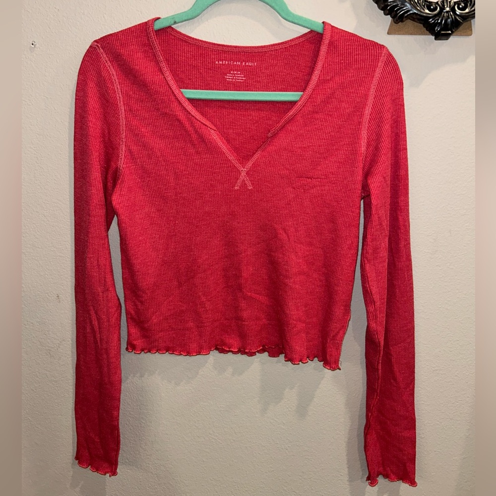 🍁Md long sleeve American eagle crop🍁